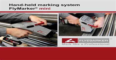 Pdf Hand Held Marking System Flymarker Mini Markator · Battery