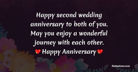 2nd Anniversary Wishes Messages And Quotes Wishesmsg 40 Off
