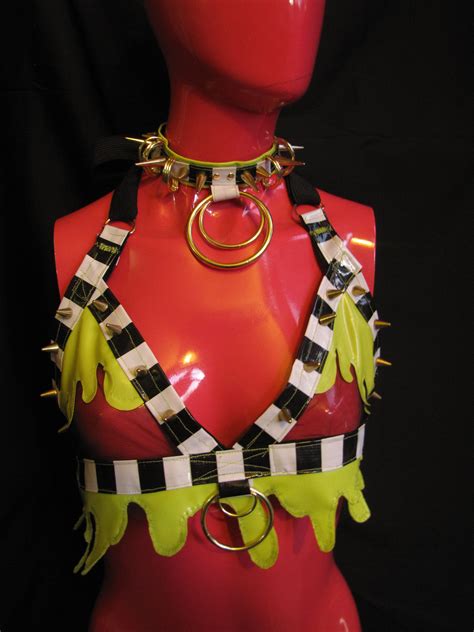 Lets turn on the juice and see what shakes loose!. rave cosplay costume festival beetlejuice gold green black ...