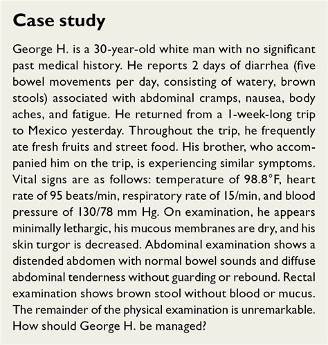 Acute Infectious Diarrhea A Clinical Approach Clinical Advisor
