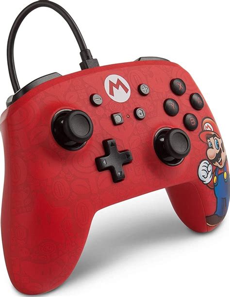 Powera Enhanced Wired Controller For Nintendo Switch Mario