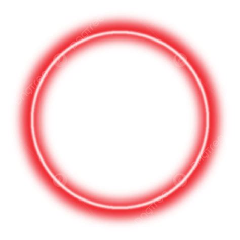 Frame Neon Glowing Circle Red Gradient Clipart Transparent Hd Neon