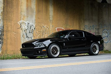 Black Ford Mustang Gt500 5th Gen S197 Forgestar M14 Forgestar