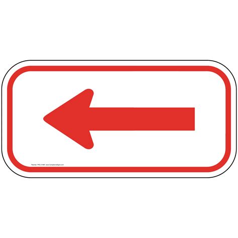 Parking Fire Emergency Sign Red Arrow On White With Symbol