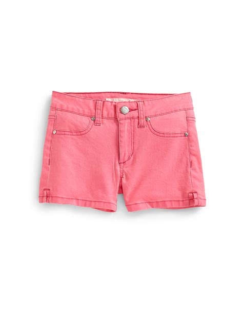 Denim shorts are an american classic. Joe's Jeans Girls Denim Shorts in Pink - Lyst