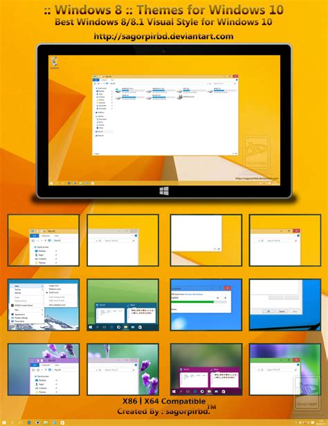 Windows 8 Themes For Win10 Final By Sagorpirbd On Deviantart