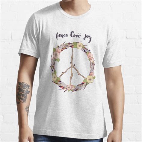 Peace And Love T Shirt By Mayacarol Redbubble