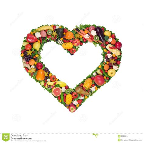 Fruit And Vegetable Heart Stock Images Image 8138624