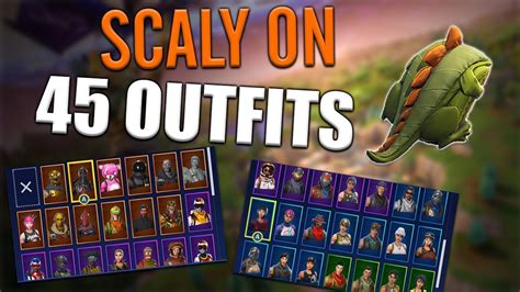 Scaly Back Bling On 45 Outfits Rex Fortnite Youtube