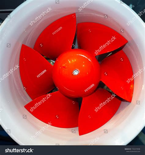 Caramel Screw Closeup Red Propeller Boat Stock Photo 1752574598