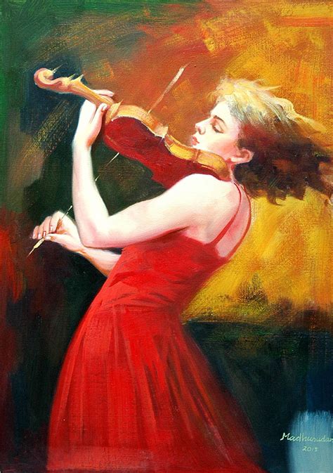 Violinist Figurative Art Art Music Art