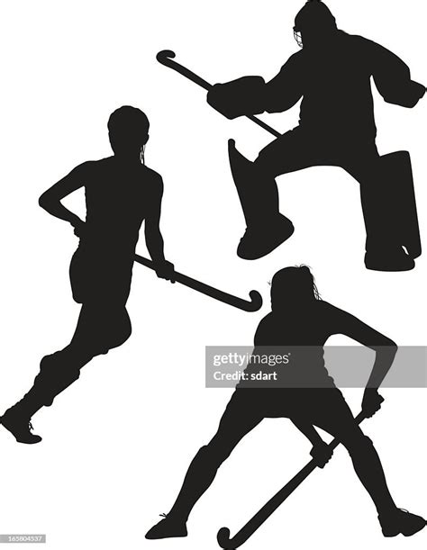 Field Hockey Silhouettes High Res Vector Graphic Getty Images