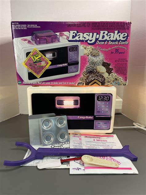 Vintage Easy Bake Oven Snack Center 1997 Hasbro With Box WORKS