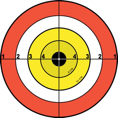 Squirrel red dot 1 inch grid target. 60 Fun Printable Targets | KittyBabyLove.com