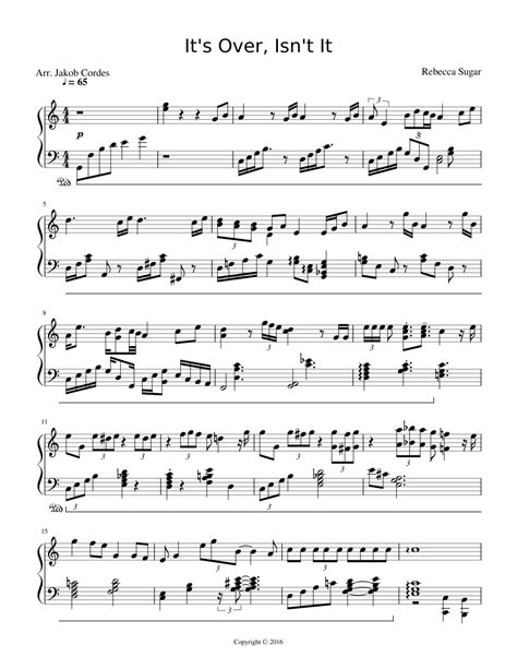 Its Over Isnt It Sheet Music Download Free In Pdf Or Midi