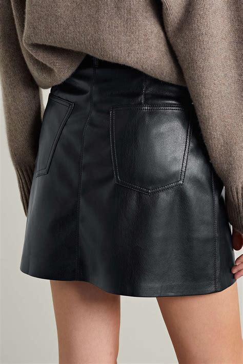 Nanushka Meda Belted Vegan Leather Mini Skirt Net A Porter