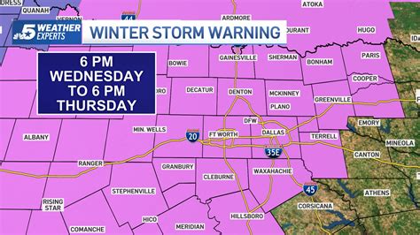 A Winter Storm Warning Has Been Issued For Our Area Rdallas