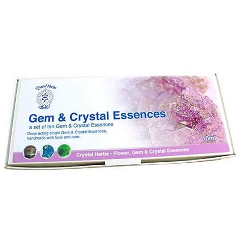 10ml Gem And Crystal Essence Self Select Set Ten Essences Crystal Herbs Shop Uk