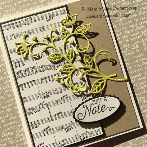 Just A Note Card From Sheet Music Aromas And Art Note Cards