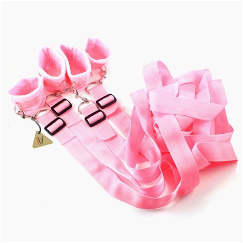 pink sm underbed restraint system sex handcuffs leg cuffs sexy set 4894679841233 ebay