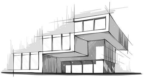 Simple Building Sketch At Explore Collection Of