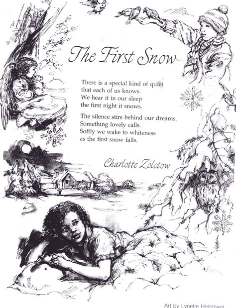 Poem The First Snow By Charlotte Zolotow Snow Poems Snow Quotes