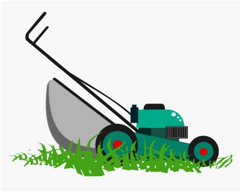 Green Lawn Mower Clipart