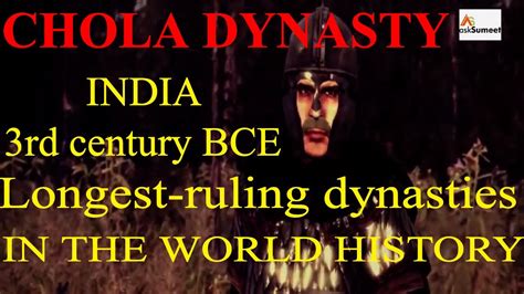 Chola Dynasty History Tamil Empire Of Southern India Longest Ruling