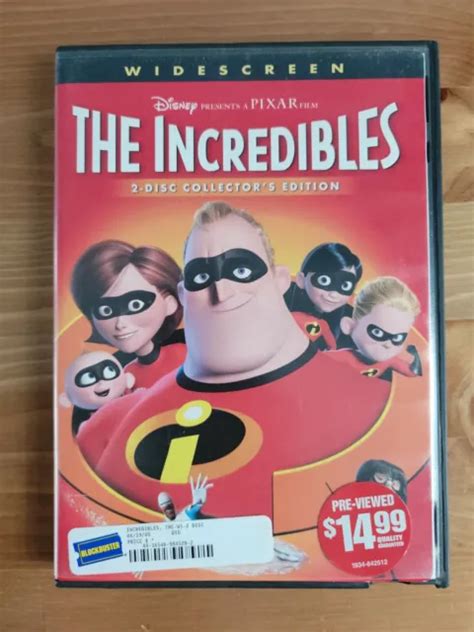 Disney Pixar The Incredibles Dvd 2004 2 Disc Collectors Edition 7