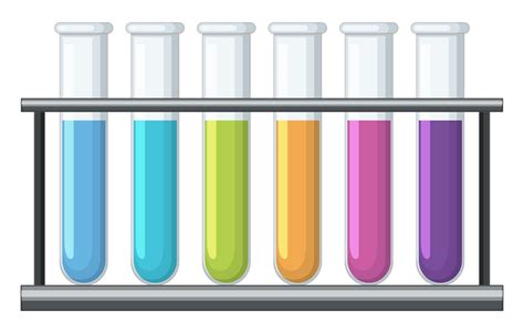 Colorful Chemical In Test Tubes Vector Art At Vecteezy