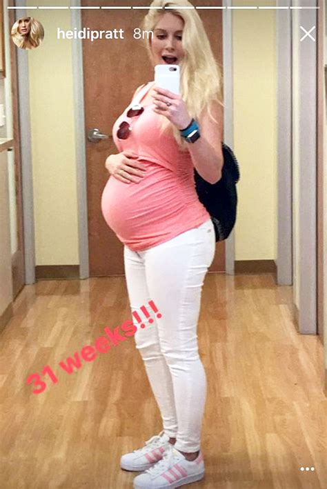Heidi Montag Reveals Her Weight At 31 Weeks Pregnant Us Weekly