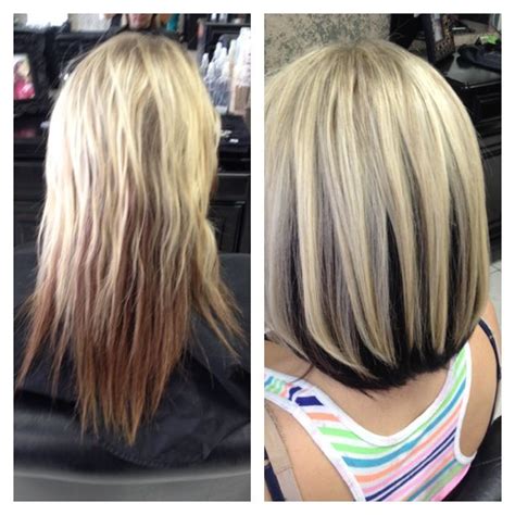 Transformation Eggplant Underneath And Blonde On Top