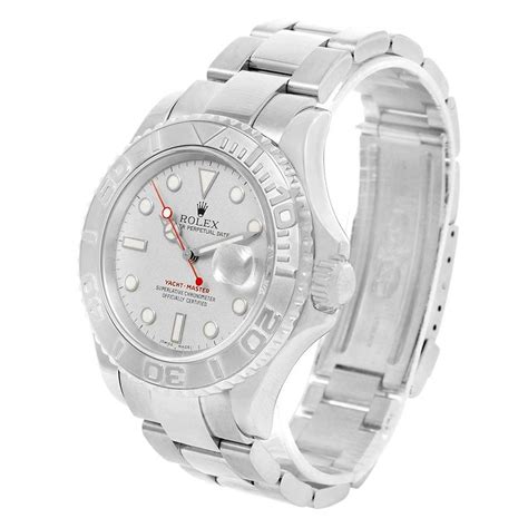 Rolex Yachtmaster Stainless Steel Platinum Automatic Mens Watch 16622