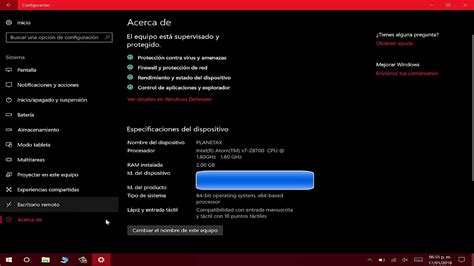 Especificaciones Del Equipo En Windows 10 Youtube