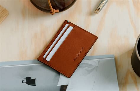 Bluebonnet Minimalist Italian Leather Card Wallet The Coolector