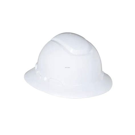 3m Full Brim Hard Hat H 801r White 4 Point Ratchet Suspension