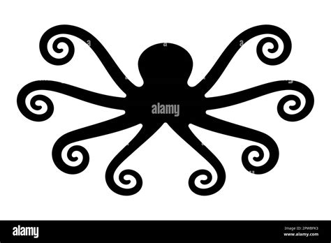 Kraken Symbol Für Ein Legendäres Seeungeheuer Ein Oktopus Mit 8