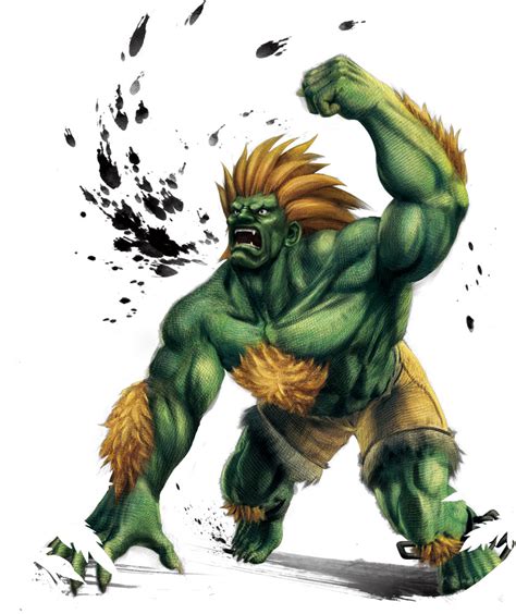 Blanka Official Render From Super Street Fighter Iv Arcade Edition