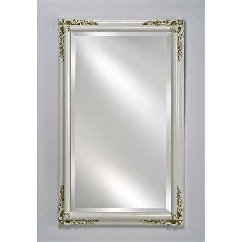 A recessed wood medicine cabinet. Afina Basix Plus 16" x 22" Recessed Medicine Cabinet ...