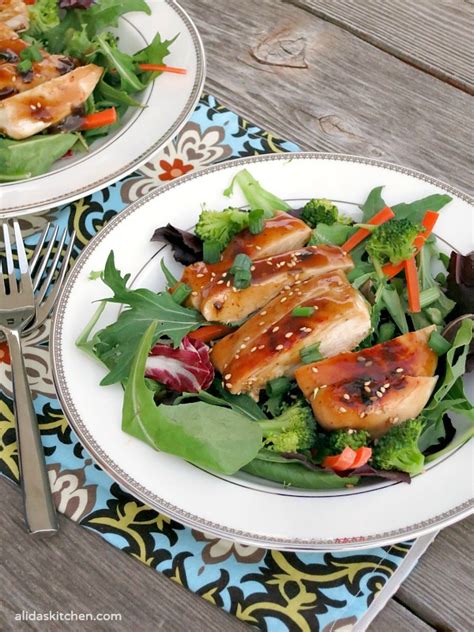 Amount of calories in teriyaki chicken salad: Grilled Teriyaki Chicken Salad - Alida's Kitchen