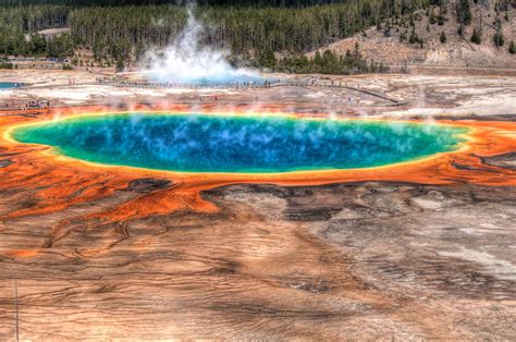 Grand Prismatic Spring Yellowstone National Park Wyoming Usa