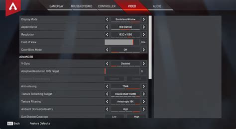 The Best Apex Legends Settings How To Get The Best Performance Gamsoi