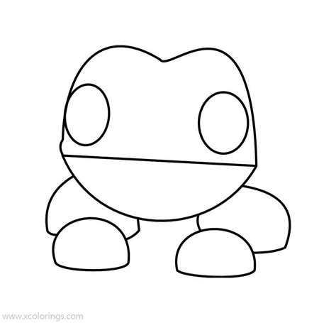Roblox Adopt Me Coloring Pages Frog Cute Food Drawings Cute Animal