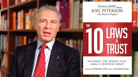 Joel Peterson Chairman Of Jetblue Airways Talks About The 10 Laws Of
