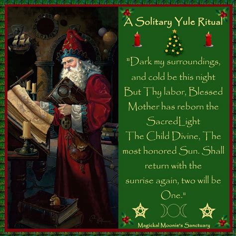 Solitary Yule Ritual Pagan Yule Samhain Merry Christmas Christmas