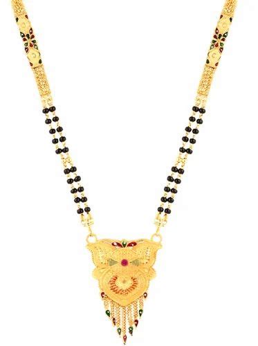 Mekkna Womens Pride Traditional Gold Plated Mangalsutra Gold Foaming