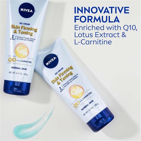 Nivea Skin Firming Toning Gel Cream With Q10 L Carnitine Oz 189 G