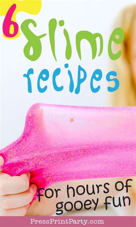Foolproof Slime Recipe Works Every Time Press Print Party Slime