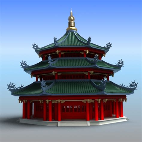 Chinese Architecture 02 3d Model