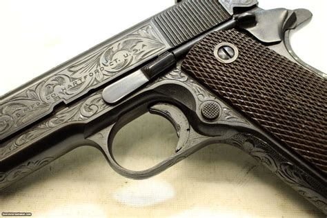 Wwii Era Colt 1911 45acp Custom Engraved